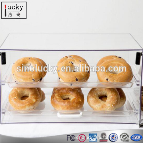 Acrylic bread display cabinet for food display stand for bread store